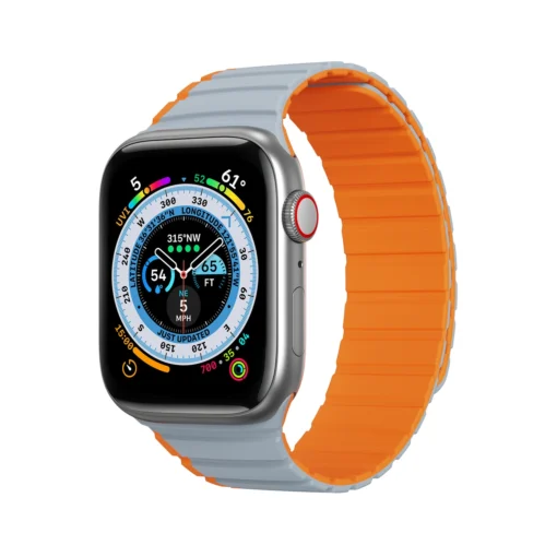 Apple Watch rihm 384041mm silikoonist magnetkinnitusega hall ja oran